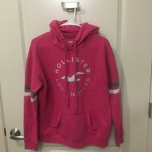 Pink Hollister Los Angeles hoodie w/seagull logo